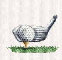 cross stitch pattern Golf