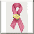 Breast Cancer Ribbon - Free cross stitch pattern