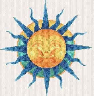 cross stitch pattern Le Soleil