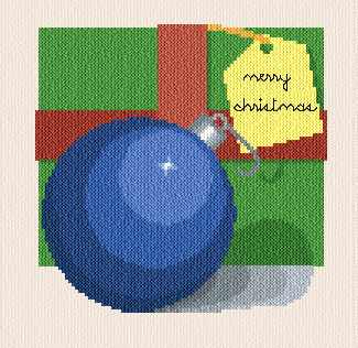 cross stitch pattern Christmas ball