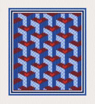 cross stitch pattern Country Abstract