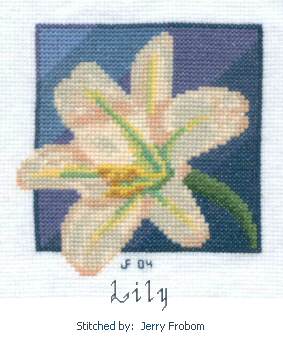 cross stitch pattern Lily