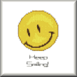 cross stitch pattern Smiley