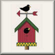 Country Birdhouse - Free cross stitch pattern