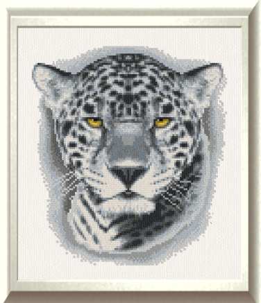 cross stitch pattern Jaguar