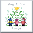 cross stitch pattern Joy to the World