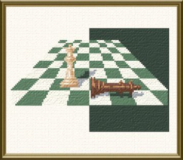 cross stitch pattern Chess