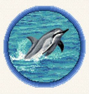cross stitch pattern Bottlenose Dophin