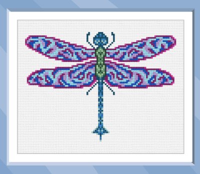 cross stitch pattern Dragonfly