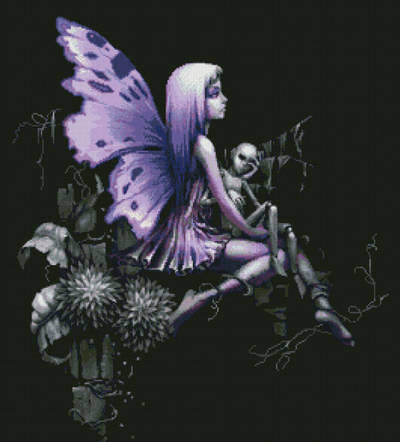 cross stitch pattern Gothic Fairy