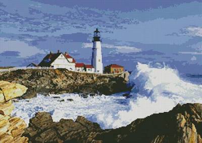 cross stitch pattern Lighthouse 3