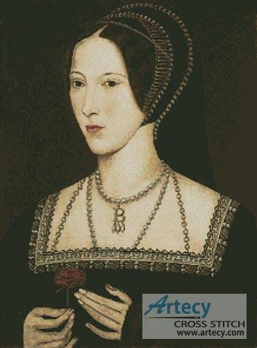 cross stitch pattern Anne Boleyn