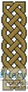 cross stitch pattern Celtic Bookmark