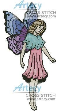 cross stitch pattern Fairy Pose