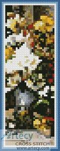 cross stitch pattern Grand Bouquet of Flowers Bookmark