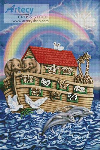 cross stitch pattern Noah's Ark