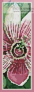cross stitch pattern Passion Flower Bookmark