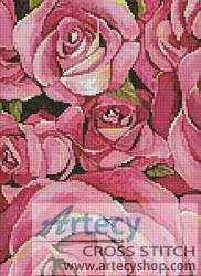 cross stitch pattern Bed of Roses