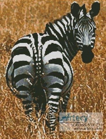 cross stitch pattern Zebra