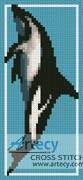 cross stitch pattern Dusky Dolphin Bookmark
