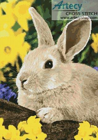 cross stitch pattern Easter Bunny