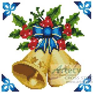 cross stitch pattern Mini Christmas Bells