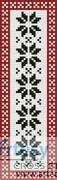 cross stitch pattern Nordic Bookmark