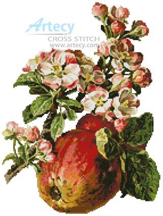 cross stitch pattern Apple Blossom