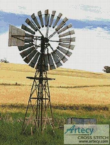 cross stitch pattern Australian Windmill