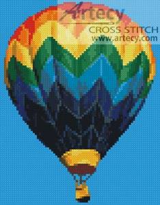 cross stitch pattern Mini Hot Air Balloon