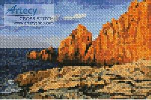 cross stitch pattern Mini Rocky Coast