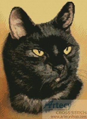 cross stitch pattern Black Cat