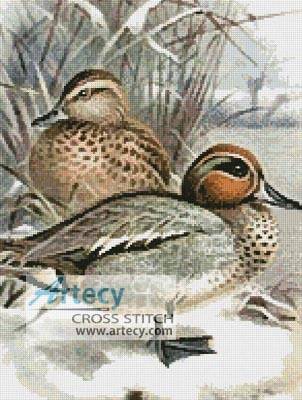 cross stitch pattern Ducks 3