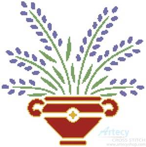 cross stitch pattern Lavender
