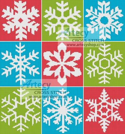 cross stitch pattern Snowflakes 2 