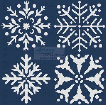 cross stitch pattern Snowflake Set