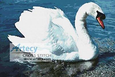 cross stitch pattern Swan
