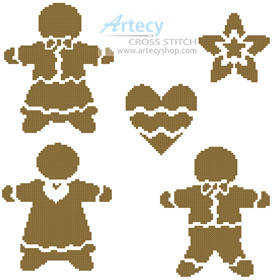 cross stitch pattern Gingerbread