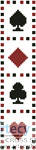 cross stitch pattern Playing Cards Bookmark