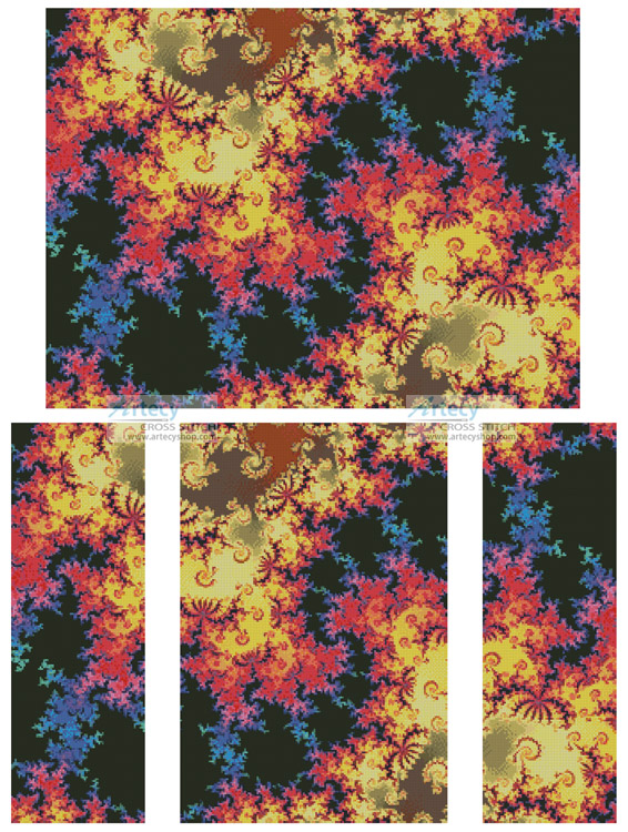 cross stitch pattern Fractal Abstract 2