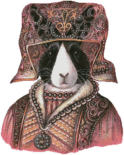 cross stitch pattern Medieval Rabbit