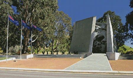 cross stitch pattern Australian Vietnam Forces Memorial