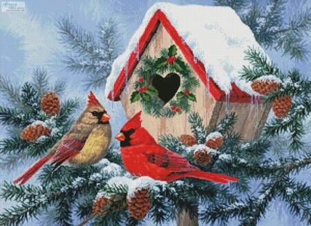 cross stitch pattern Christmas Home