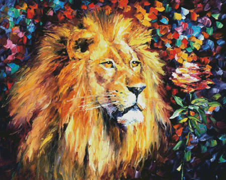 cross stitch pattern Lion of Zion (Large)