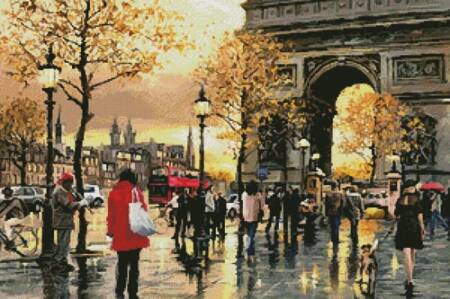 cross stitch pattern Arc de Triomphe