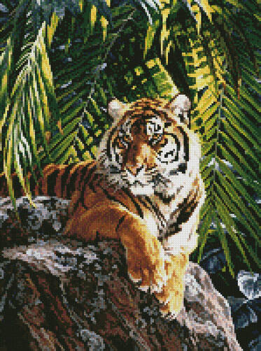 cross stitch pattern Sumatran Tigress (Medium)