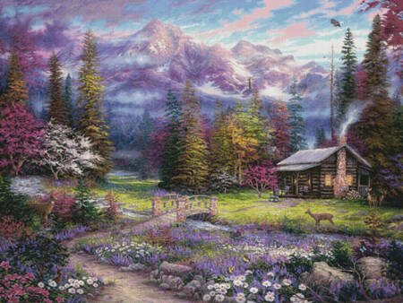 cross stitch pattern Inspiration of Spring Meadows (Large)