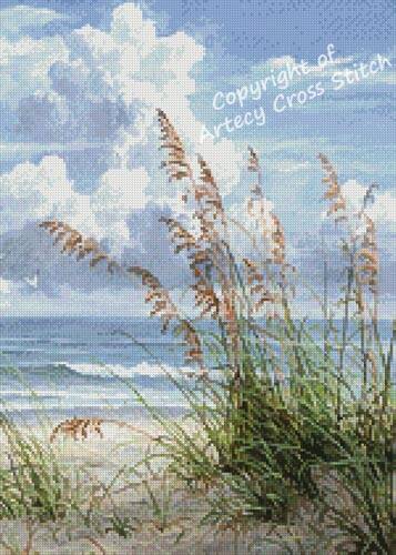 cross stitch pattern Summer Beach Breeze (Crop)