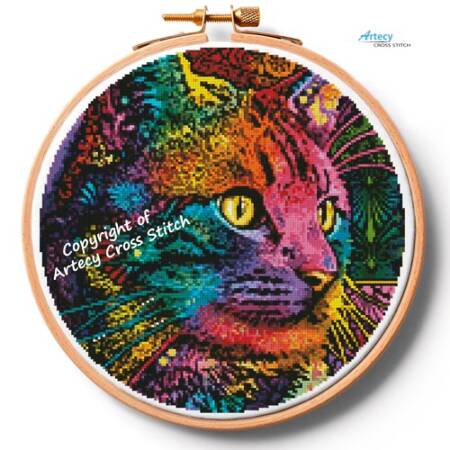 cross stitch pattern Felis Hoop (Extra Large)