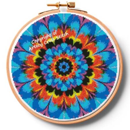 cross stitch pattern Kaleidoscope 2 Hoop (Large)